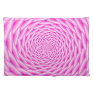 Placemats  Pink Spiral Weave