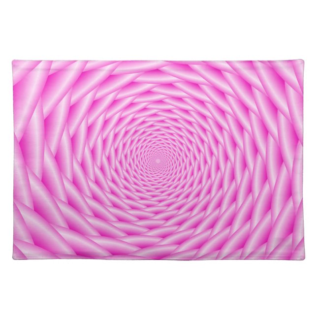 Placemats  Pink Spiral Weave (Front)