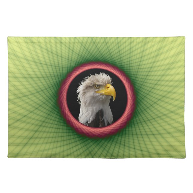 Placemats Yellow and Green Weave Frame (Front)