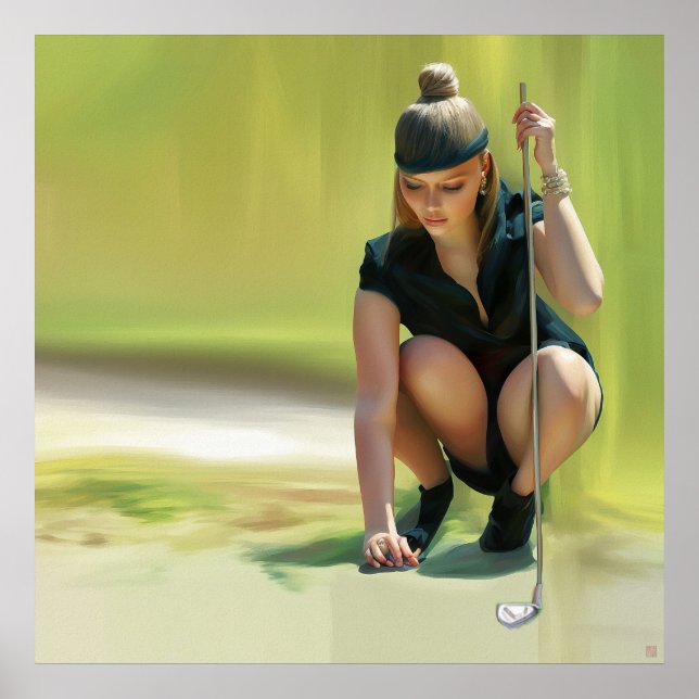 Placement - Golf Canvas Art Print (Front)