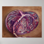 Placenta Art Poster - Midwife Office, Doulas at Zazzle