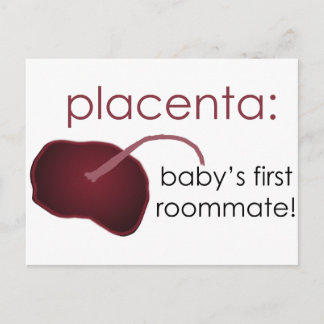 placenta, baby's first roommate postcard