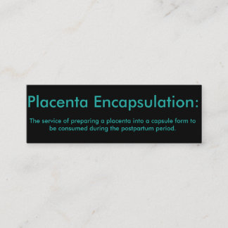 Placenta Encapsulation Cards