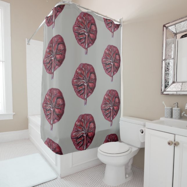 PLACENTA! Shower curtain - birth center, midwife (In Situ)