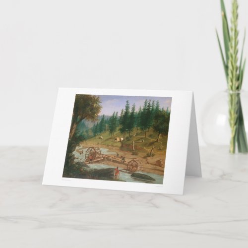 Placer Mining at Fosters Bar California 1331A Card