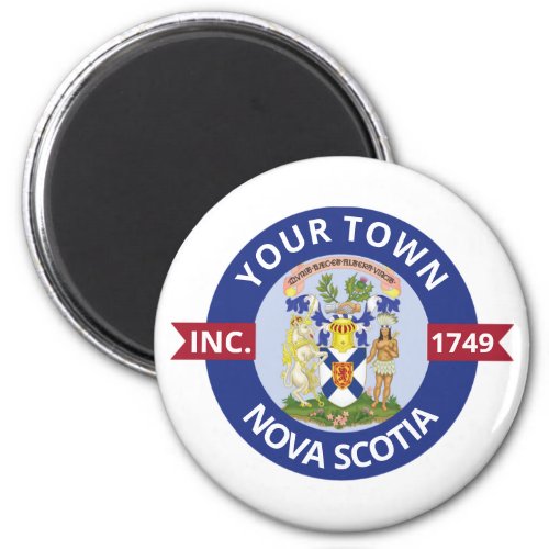 Places in Nova Scotia _ Personalized Magnet