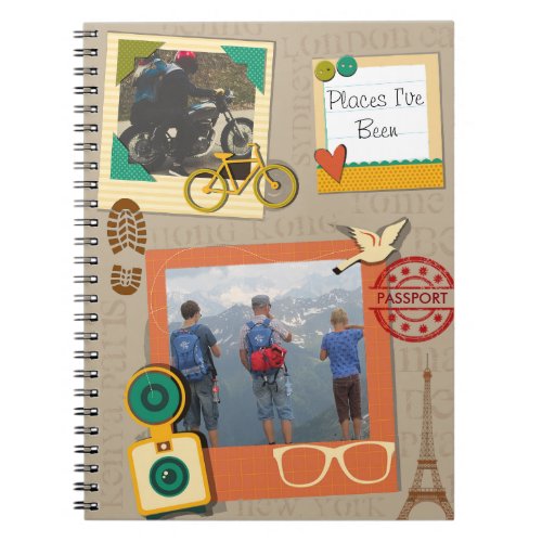 Places Ive Been Custom Photo Travel Notebook