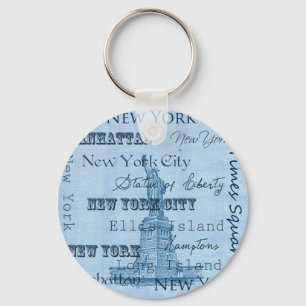 Places New York Keychain