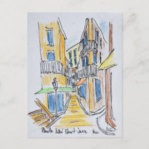 Placette Abbe Robert Jarred Old Nice, France Postcard