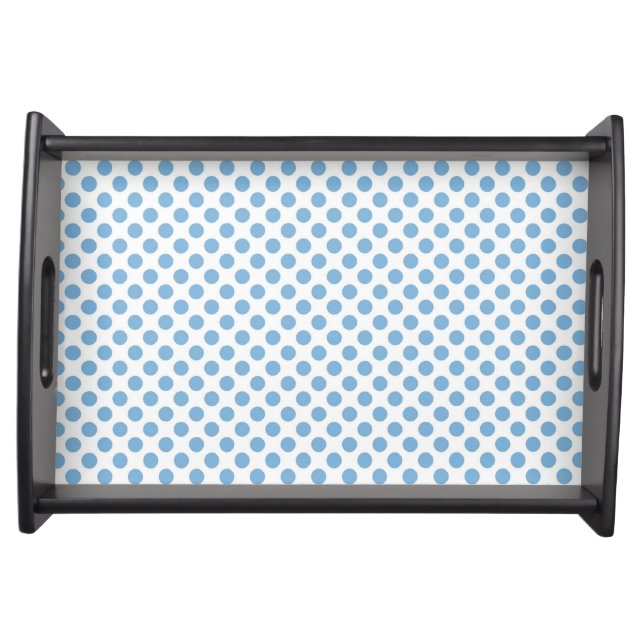 Placid Blue Polka Dot Serving Tray (Front)