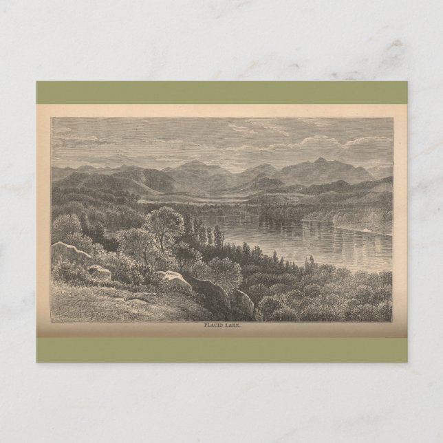 Placid Lake Postcard (Front)