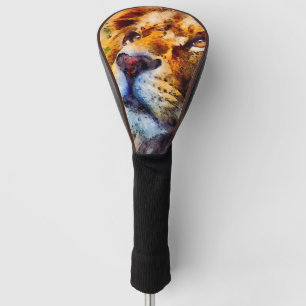 Placid Lion Face Golf Head Cover