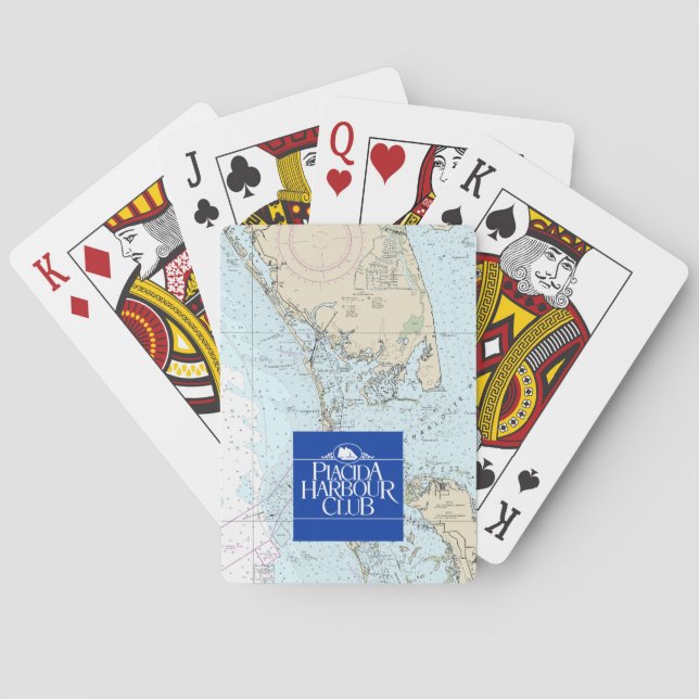 Placida Harbour Club Classic Playing Cards chart (Back)