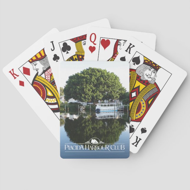 Placida Harbour Club Classic Playing Cards tree (Back)