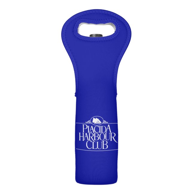Placida Harbour Club Wine Tote blue (Front)
