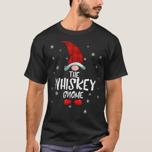 Placidity Whiskey Gnome Family Christmas Pajama Wh T_Shirt