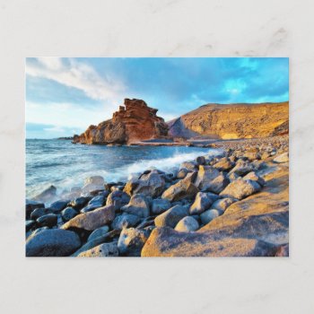 Plage De El Golfo Plages De Lanzarote Espagne Postcard by allphotos at Zazzle