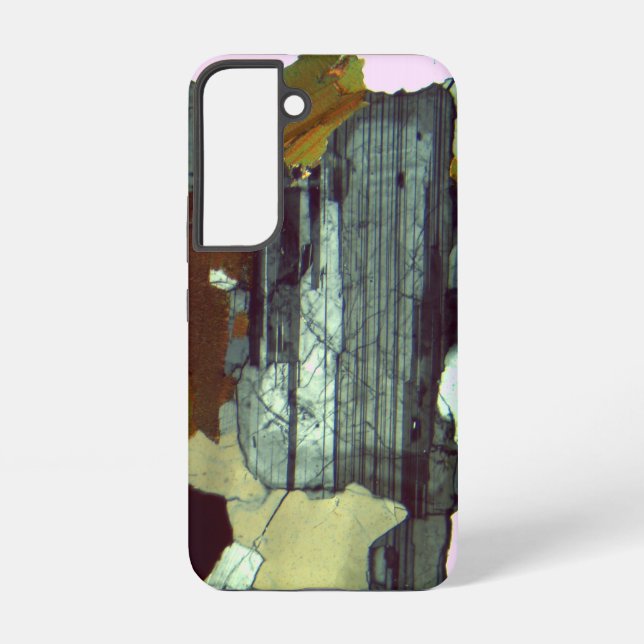 Plagioclase in Thin Section- Igneous Rock Texture Samsung Galaxy Case (Back)