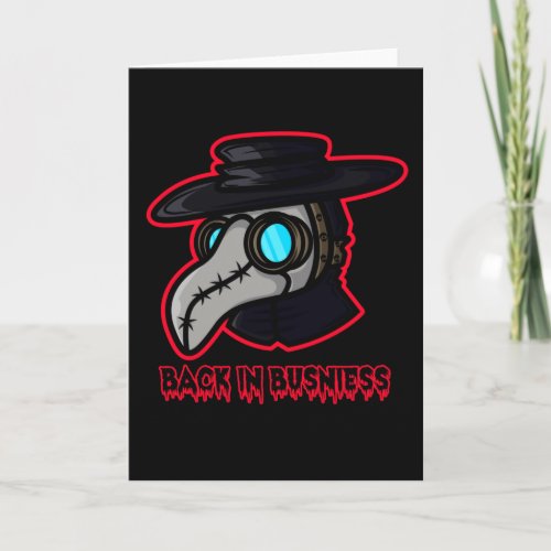 Plague Doctor Back In Business Card