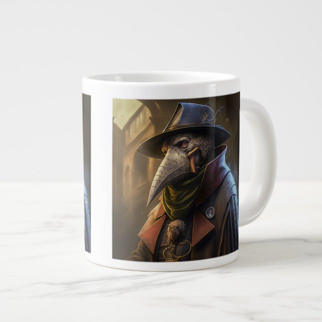 Plague Doctor Combo Mug, 15 oz  Mug (Front Right)