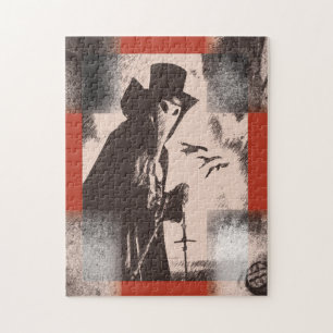 Plague Doctor Dr. Macabre Puzzle Gothic Art Print