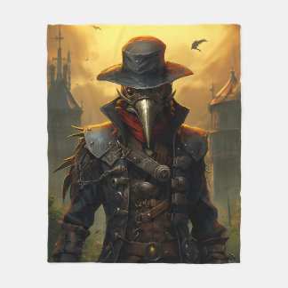 Plague Doctor Fleece Blanket