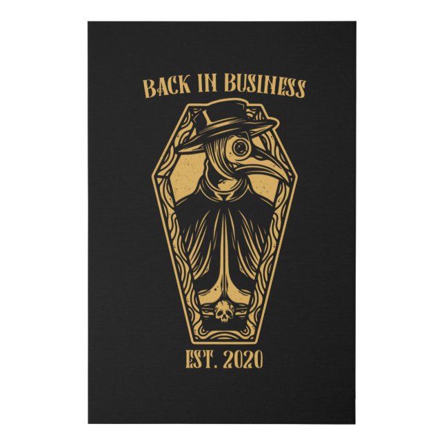 Plague Doctor Funny Medic Gift Faux Canvas Print (Front)