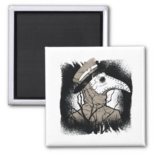 Plague Doctor Halloween Gift For Creepy Gothic Fan Magnet