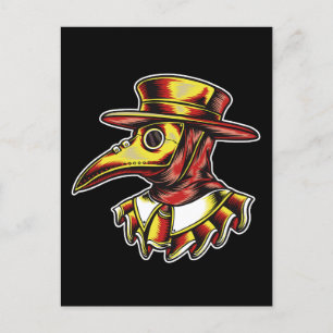 Plague Doctor Illustration Postcard