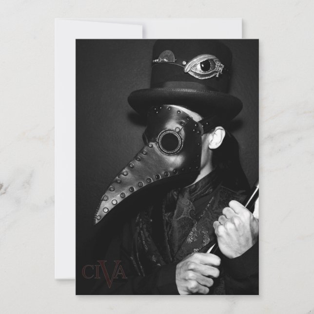 Plague Doctor Invitation (Front)
