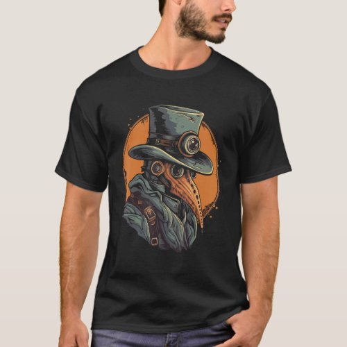 Plague Doctor Mask Medieval Steampunk Vintage 3 T_Shirt