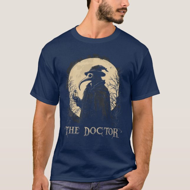 Plague Doctor Occult Gothic Witchcraft Horror Deat T-Shirt (Front)