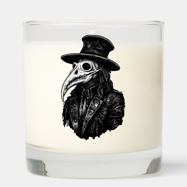 Plague doctor scented candle (Front)