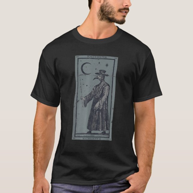 Plague Doctor Tarot Card T Shirt (Front)