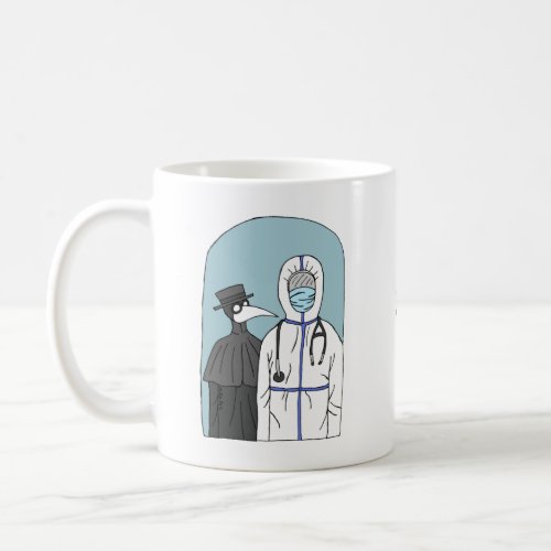 Plague Doctor with COVID doctor Funny custom name Coffee Mug
