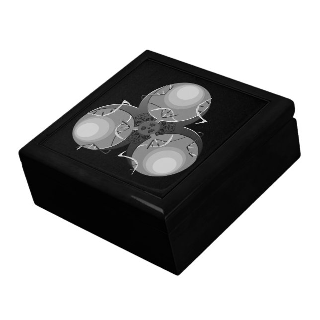 Plague Virus Biohazard Jewelry Box (Side)