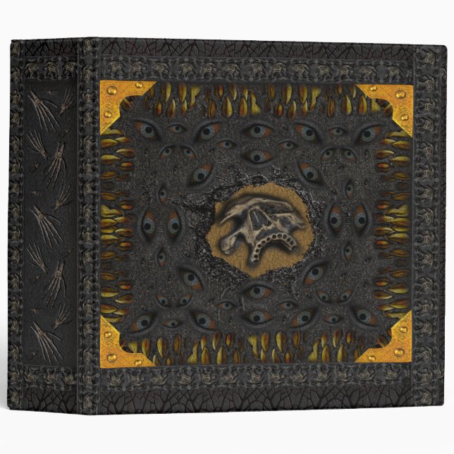 Plagued Grimoires of Necromancy & Curses II 3 Ring Binder (Front/Spine)