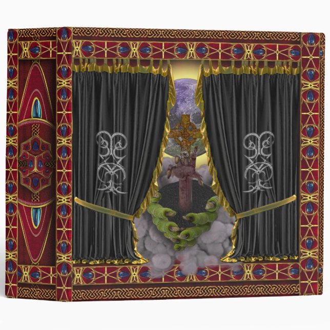 Plagued Grimoires of Necromancy & Curses III 3 Ring Binder (Front/Spine)