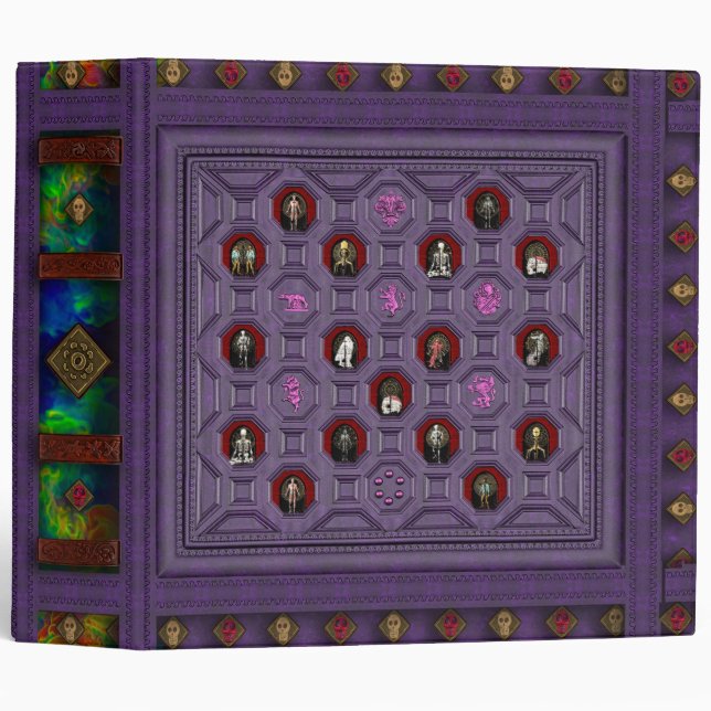 Plagued Grimoires of Necromancy & Curses IV 3 Ring Binder (Front/Spine)