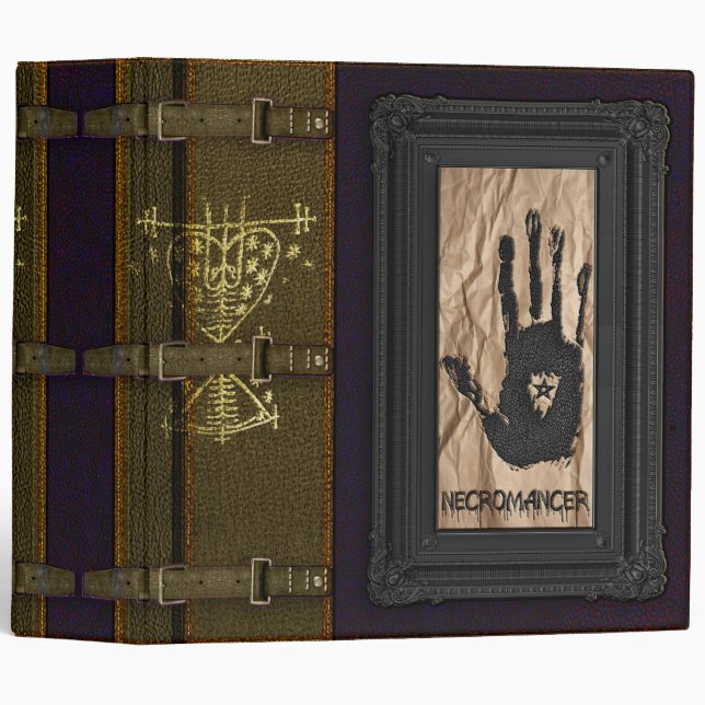 Plagued Grimoires of Necromancy & Curses V 3 Ring Binder (Front/Spine)