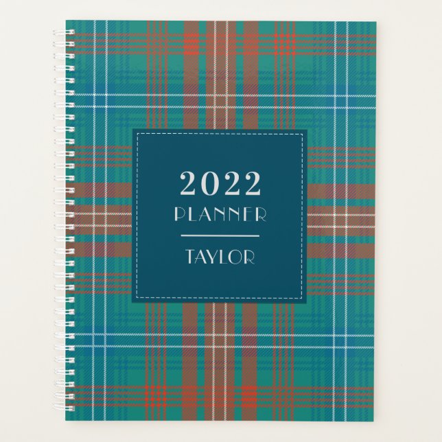 Plaid 2024 Rustic Clan Wilson Tartan Planner (Front)