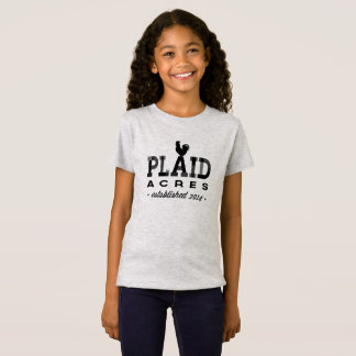 Plaid Acres - kids tee