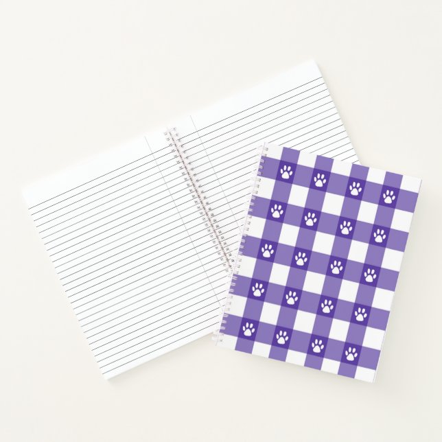 Plaid and paws notebook (Inside)