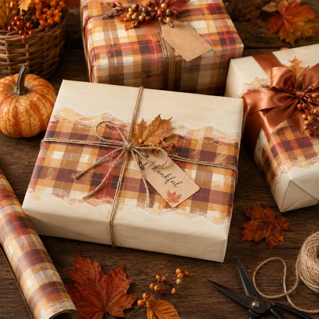 Plaid and Plenty Wrapping Paper Sheets (Creator Uploaded)
