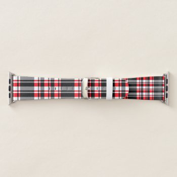 Plaid Apple Watch Band by NatureTales at Zazzle