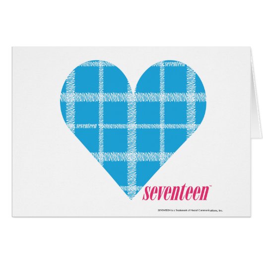 Plaid Aqua 2 Cards (Front Horizontal)