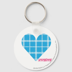 Plaid Aqua 2 Keychain