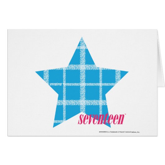 Plaid Aqua 3 Cards (Front Horizontal)
