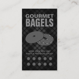 plaid bagels punch card