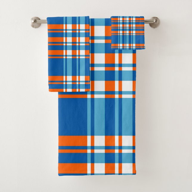 Plaid Bath Towel Set (Insitu)